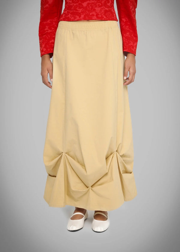 'Chester' Pinched Long Skirt