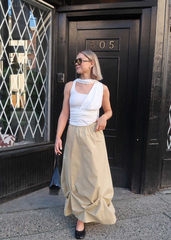 'Chester' Pinched Long Skirt