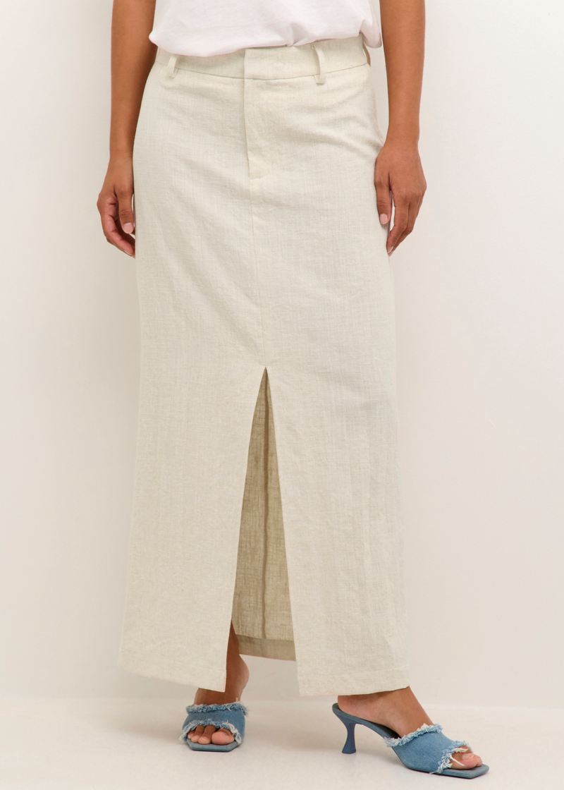 Daniella Long Linen Blend Skirt