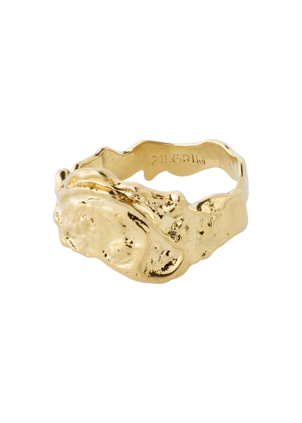 BLOSSOM Adjustable Organic Shaped Ring | Gold-Plated