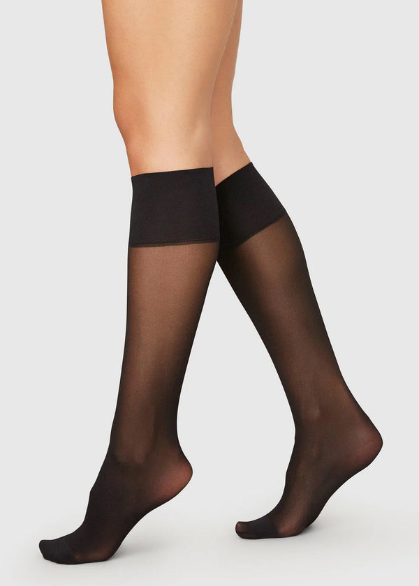 2-Pack Elin Premium Knee-Highs | Black