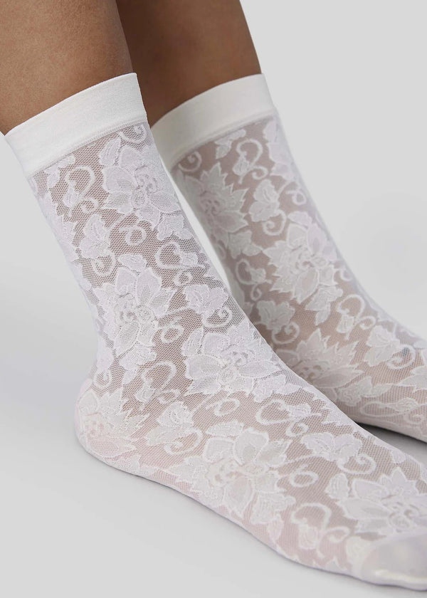 Lily Lace Socks | Ivory