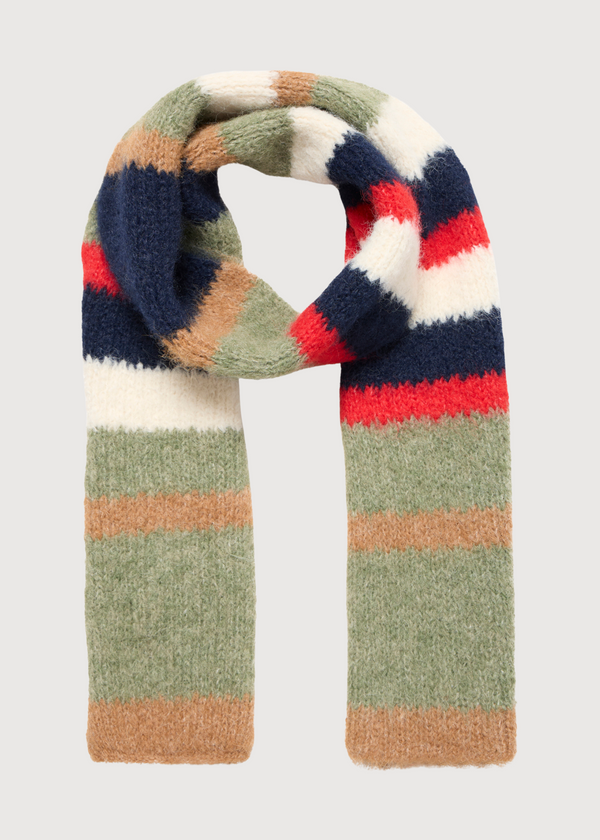 LULA Striped Scarf | Mulled Basil