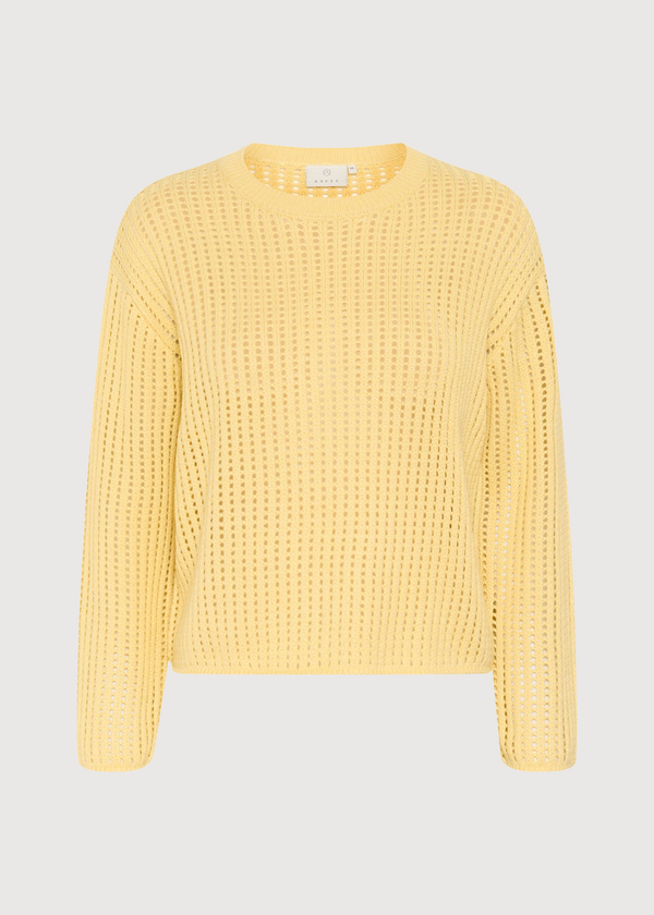 Openwork Sweater | Butter Yellow
