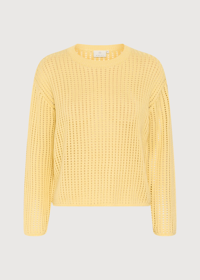 Openwork Sweater | Butter Yellow