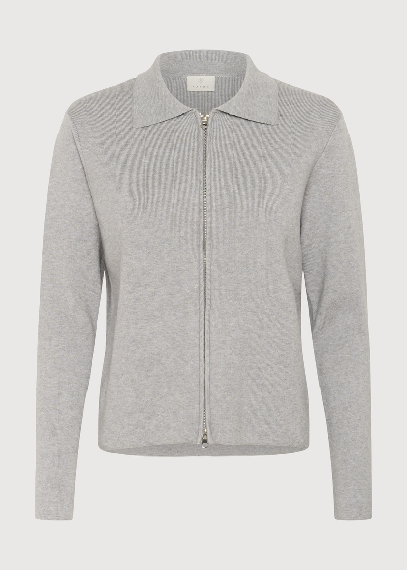 Double Zip Rib Cardigan