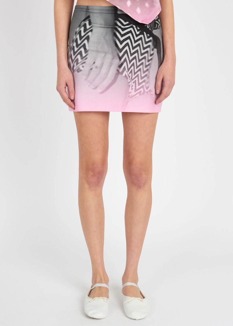 Jersey Candyfloss Mini Skirt - Reversible