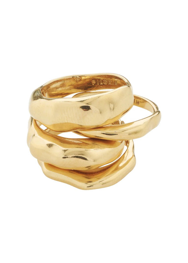 ASHER Adjustable Rings 4-in-1 Set | Gold-Plated