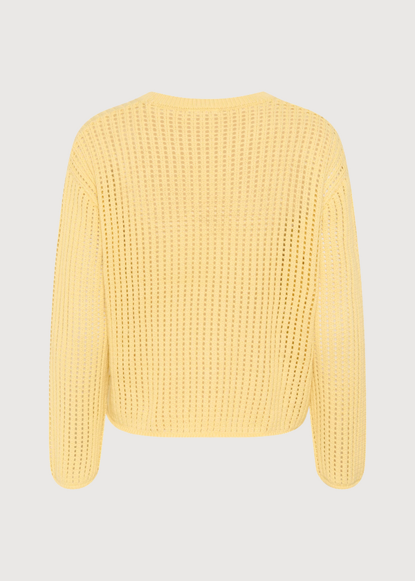 Openwork Sweater | Butter Yellow