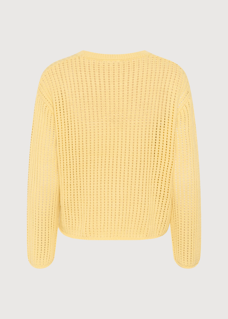 Openwork Sweater | Butter Yellow