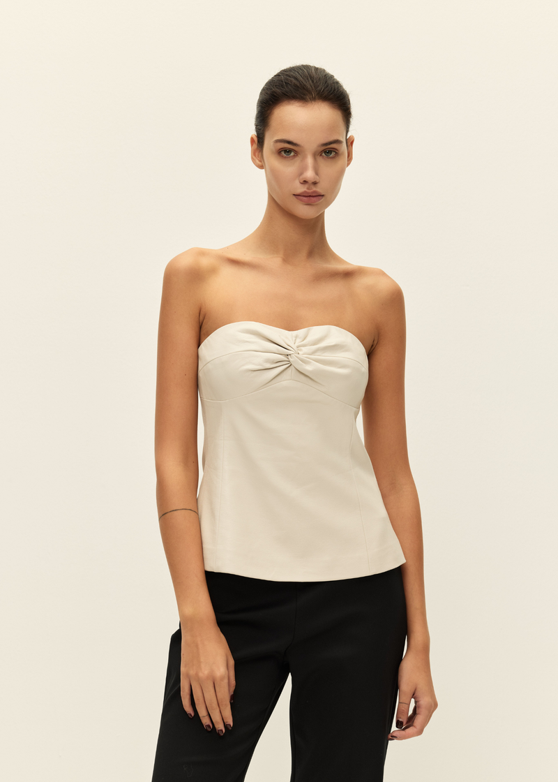 Tara Vegan Leather Top