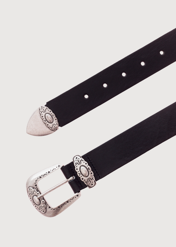 Wild West Belt | Black Leather