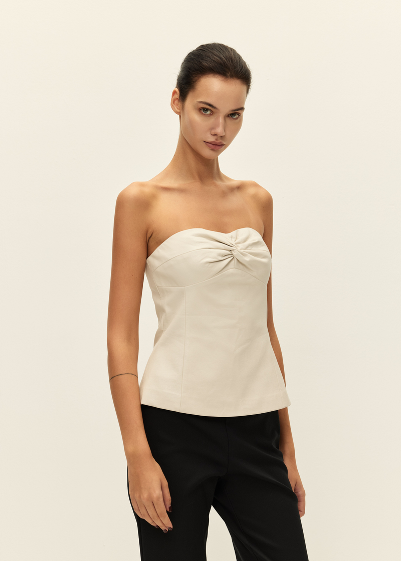 Tara Vegan Leather Top