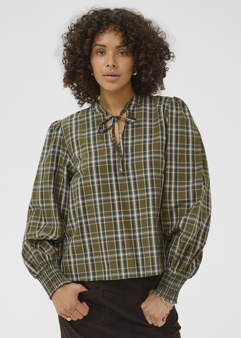 KAFFE Chris Plaid Blouse | SHOP SIISTA | VANCOUVER, CANADA