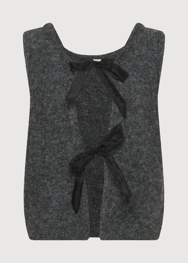 Bow Reversible Knit Vest