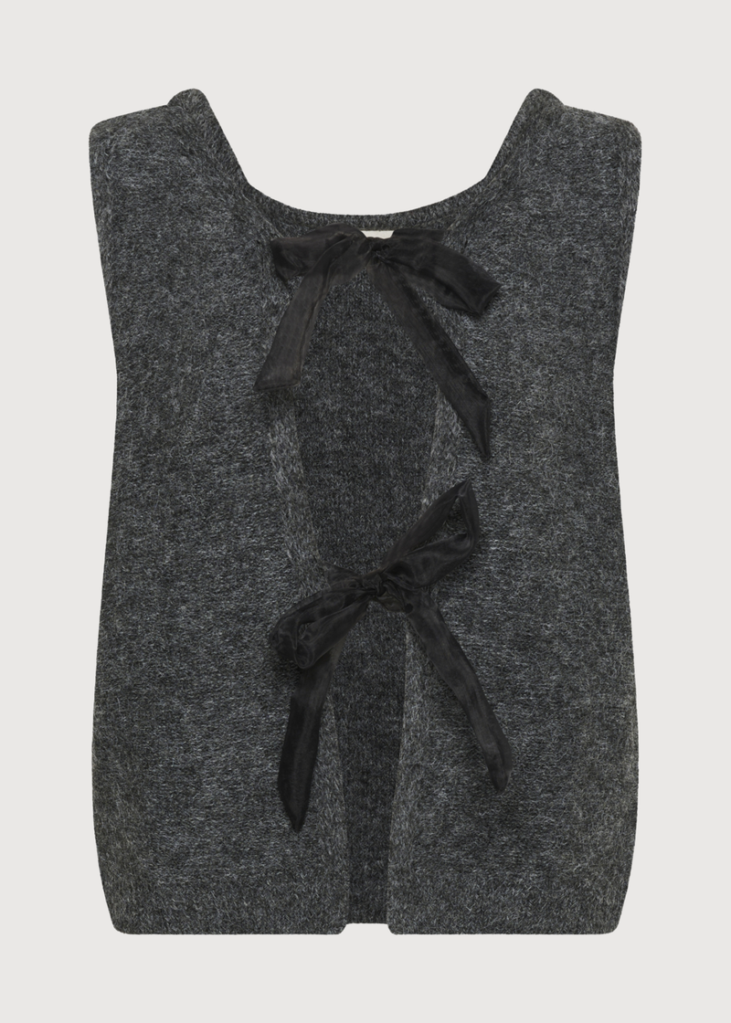Bow Reversible Knit Vest
