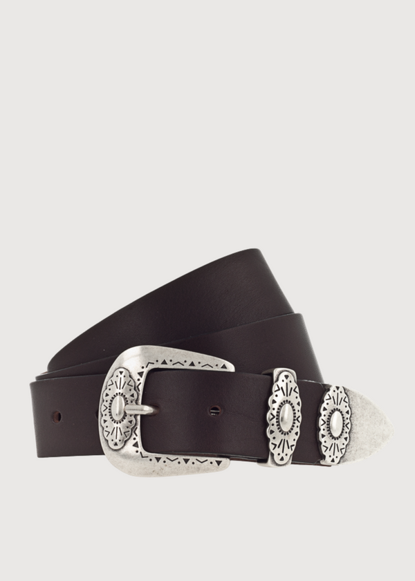 Wild West Belt | Dark Brown Leather