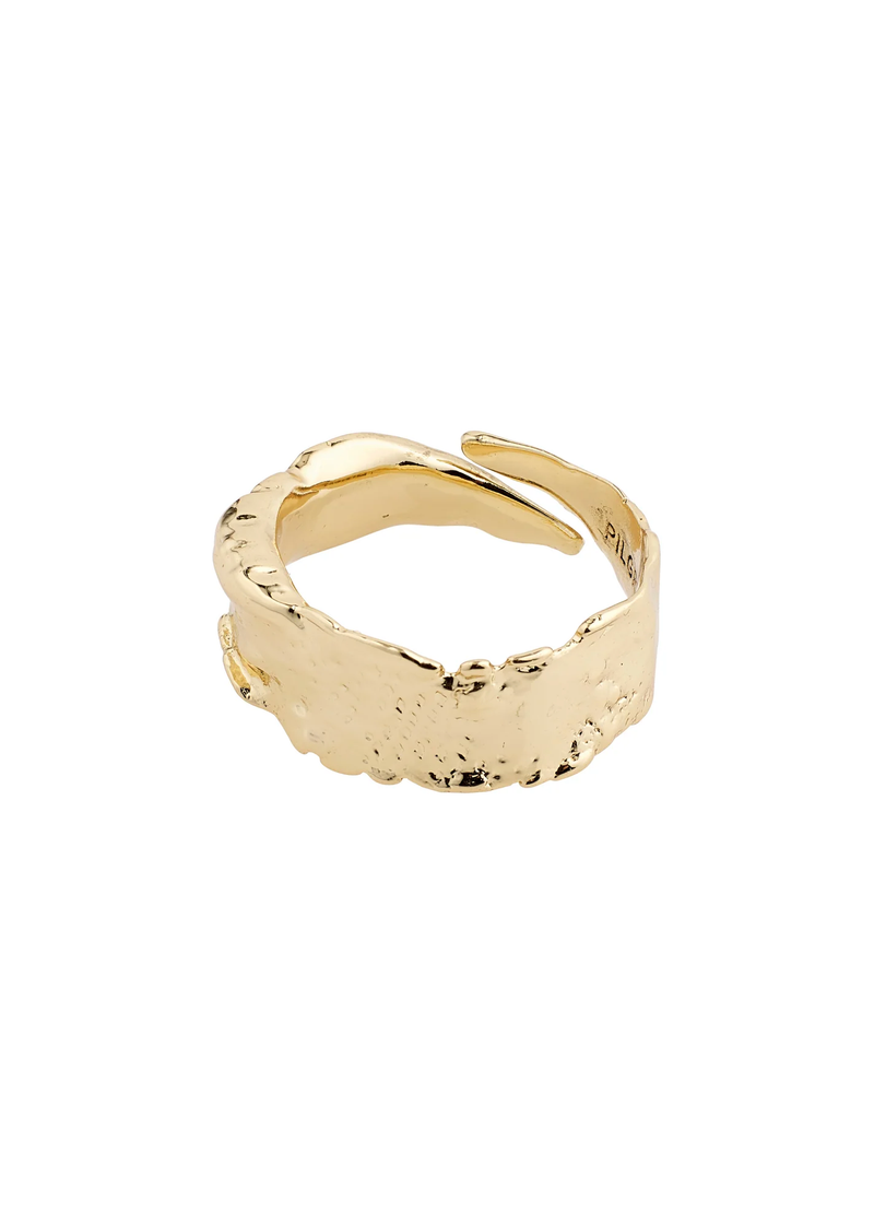 'Bathilda' Adjustable Ring | Gold Plated
