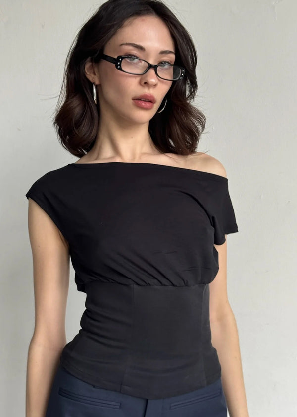 Dahlia Boatneck | Black