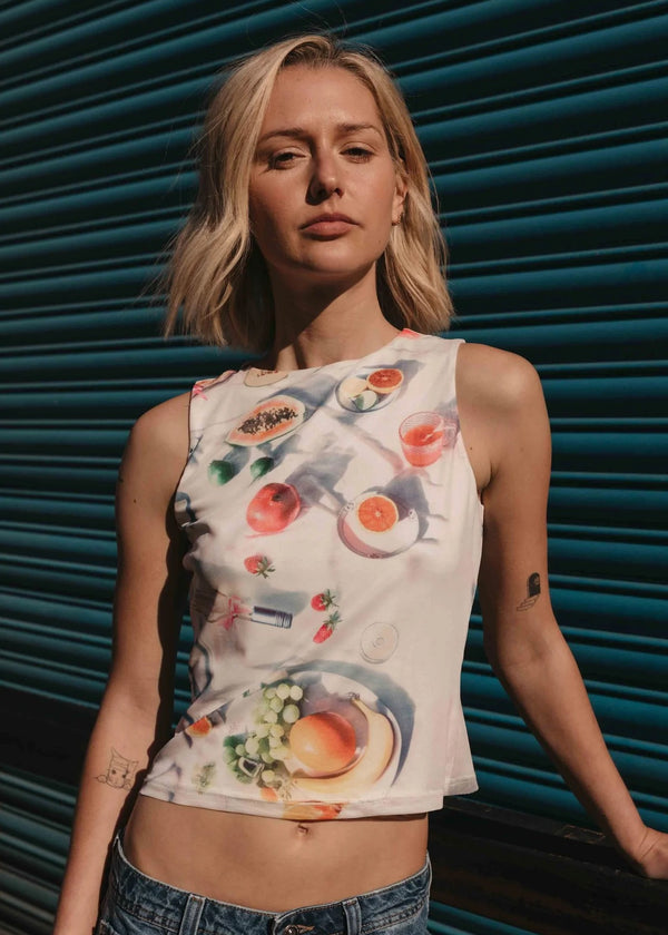 Picnic Mesh Tank Top
