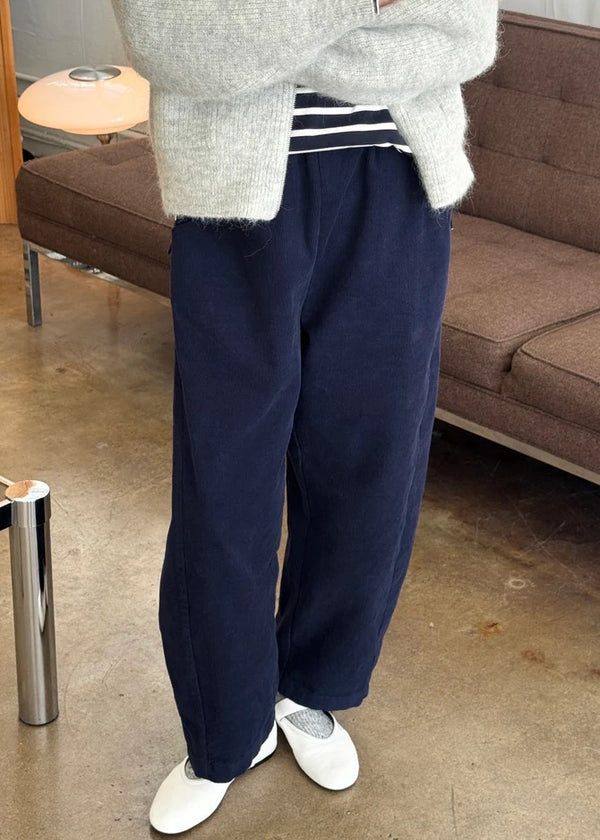 Corduroy Arc Pants | Navy