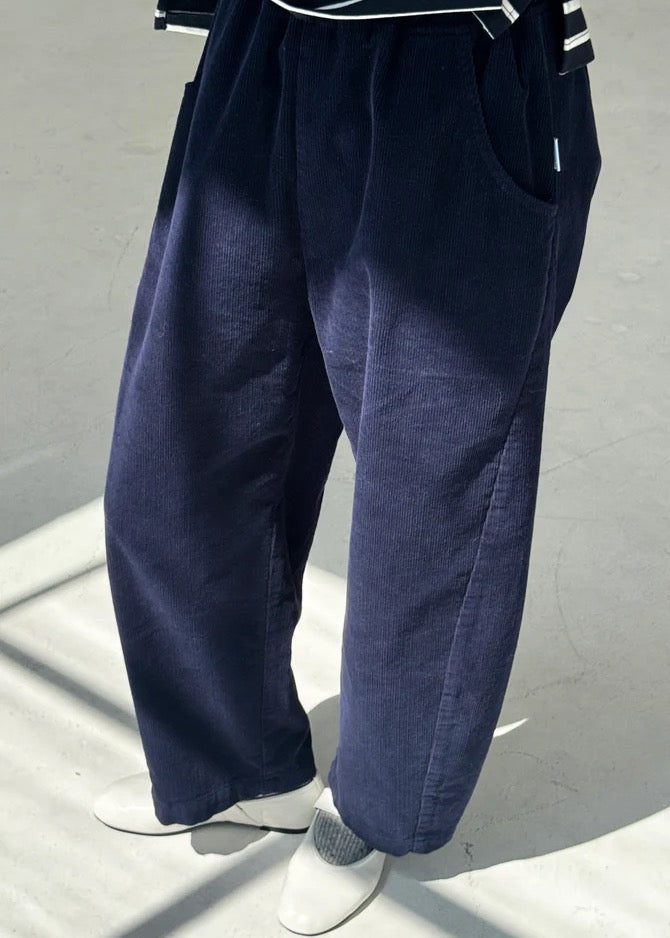 Corduroy Arc Pants | Navy