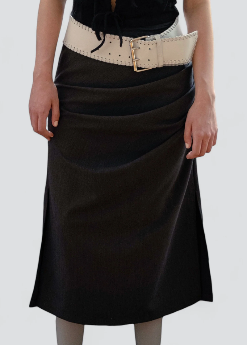 Alexia Midi Ruched Skirt