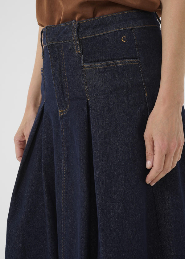 Robina Pleated Denim Skirt