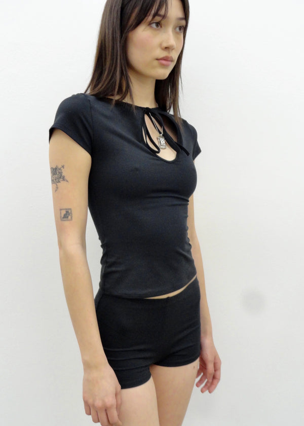 Cleo Keyhole Top | Midnight