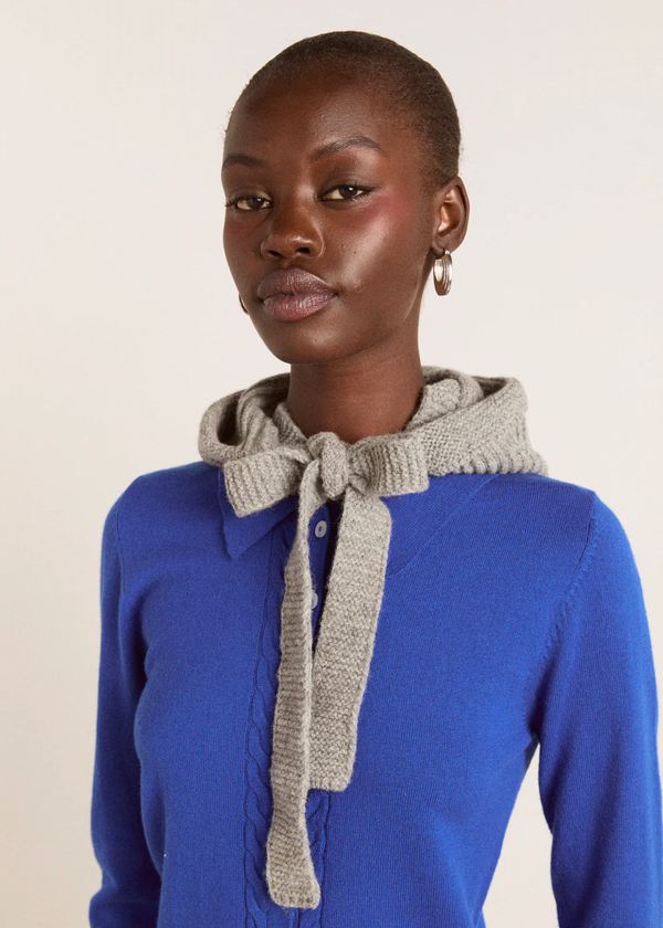 Bonnet With Tie Detail | Charcoal