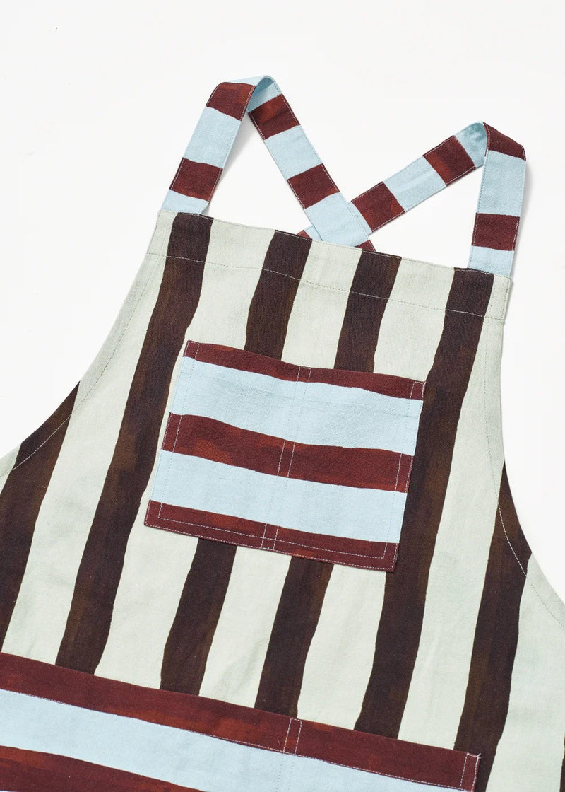 Crossover Apron | Mixed Stripe