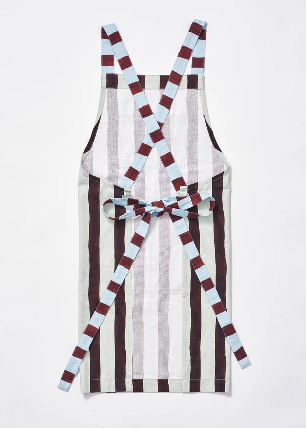 Crossover Apron | Mixed Stripe