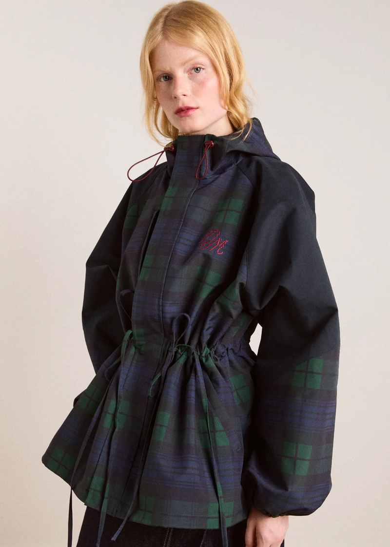 Liu Raincoat | Navy Check