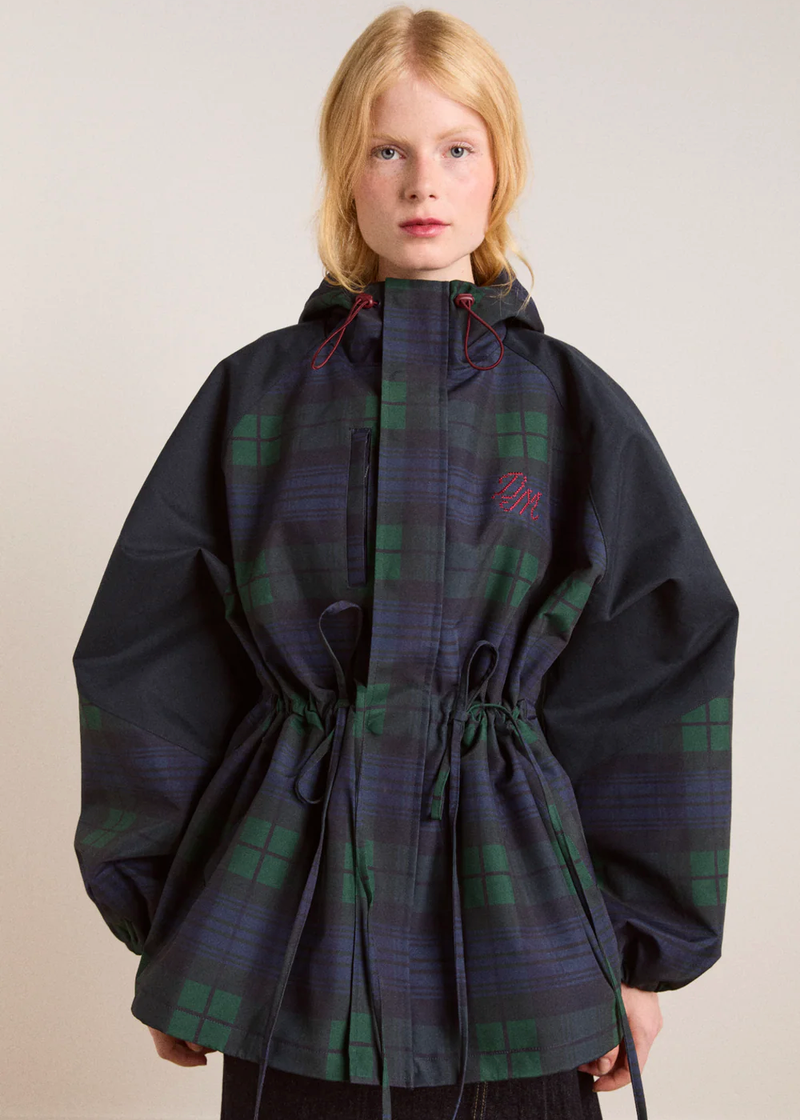 Liu Raincoat | Navy Check