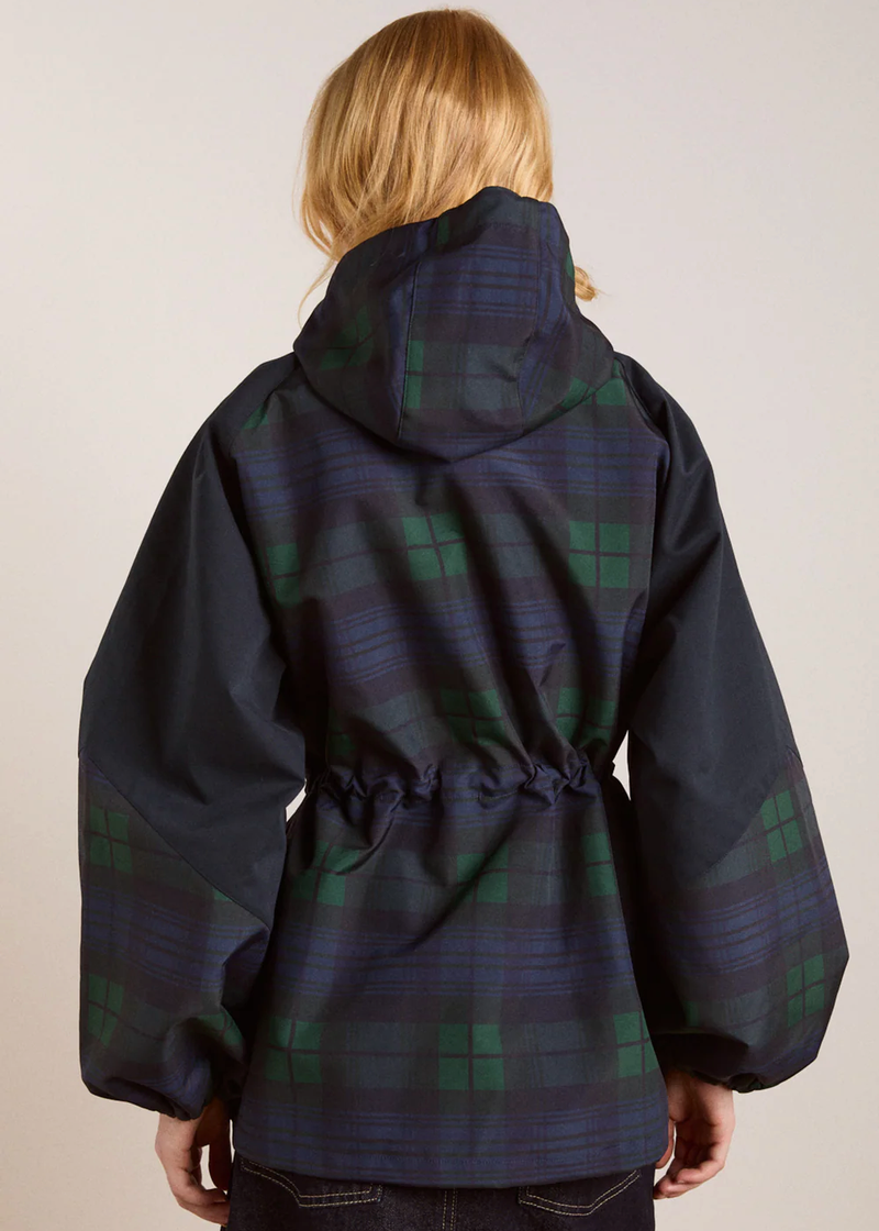 Liu Raincoat | Navy Check