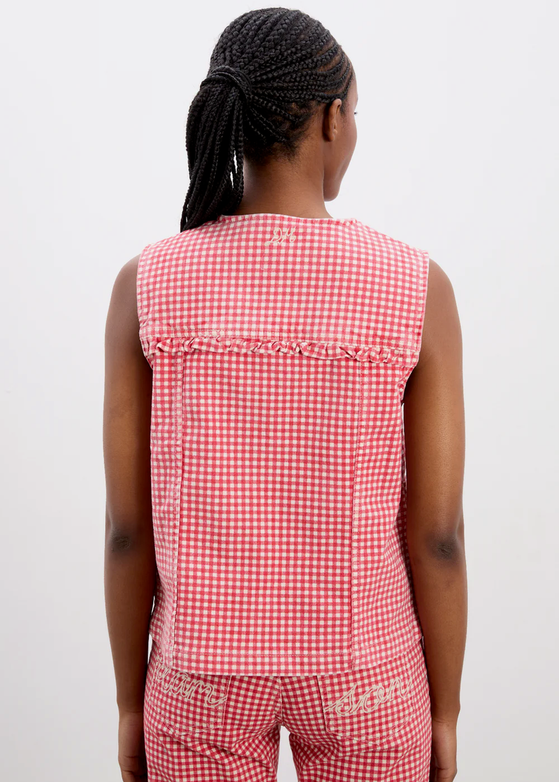 Mari Top | Red Gingham