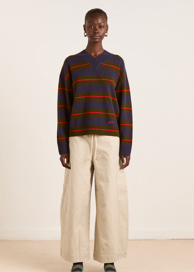 Odette V-neck Merino Wool Sweater