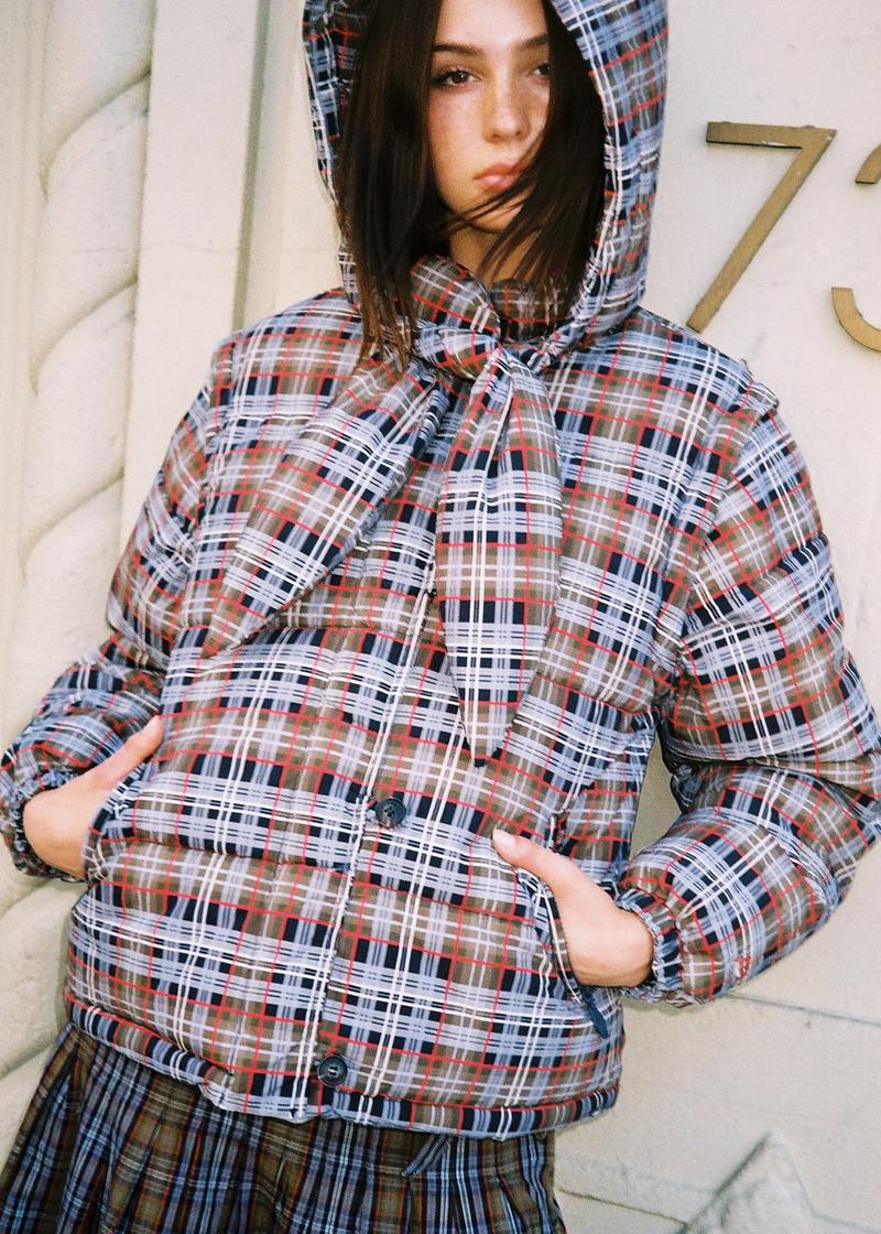 Pearl Hooded Puffer w/ Removable Hood & Sleeves