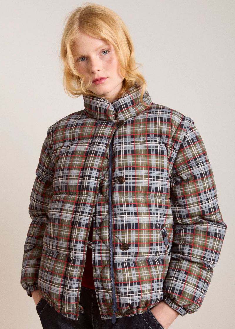 Pearl Hooded Puffer w/ Removable Hood & Sleeves