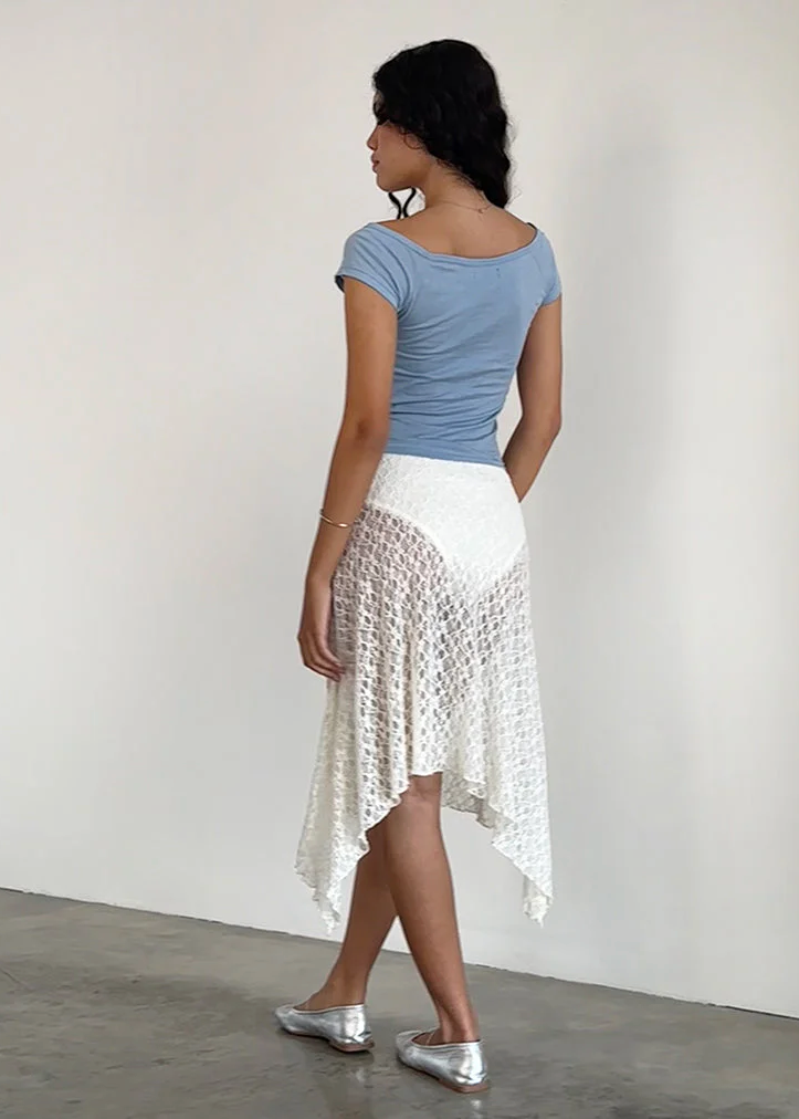 Dendro Midi Lace Skirt