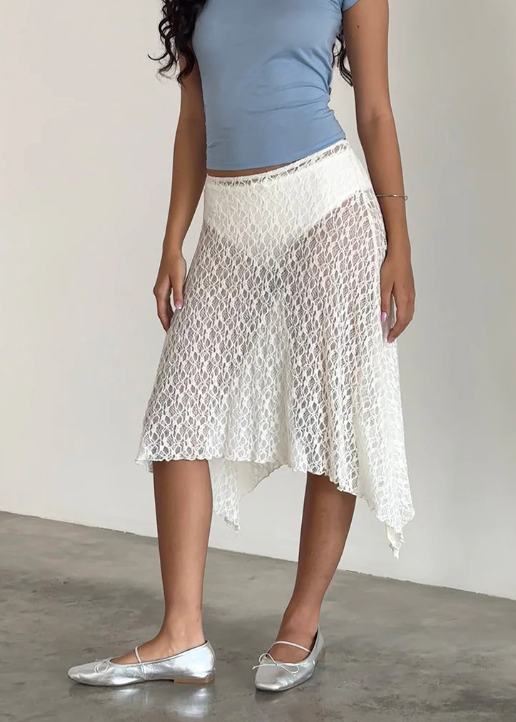 Dendro Midi Lace Skirt