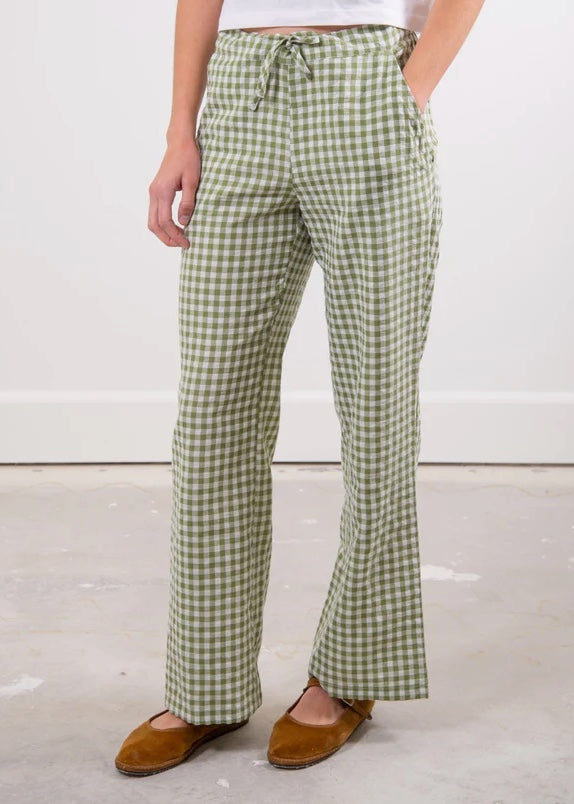 'The Perfect' Pant | Green Gingham