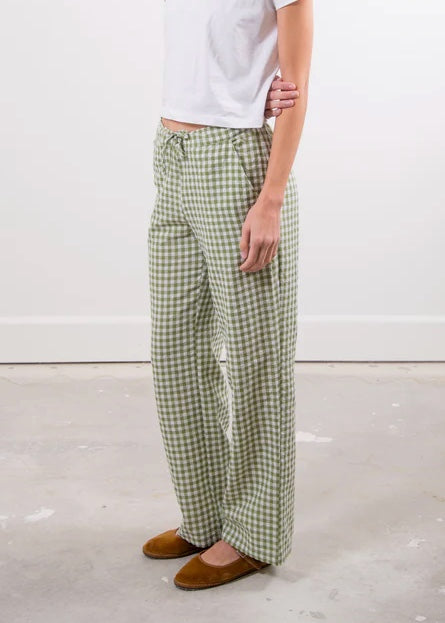 'The Perfect' Pant | Green Gingham