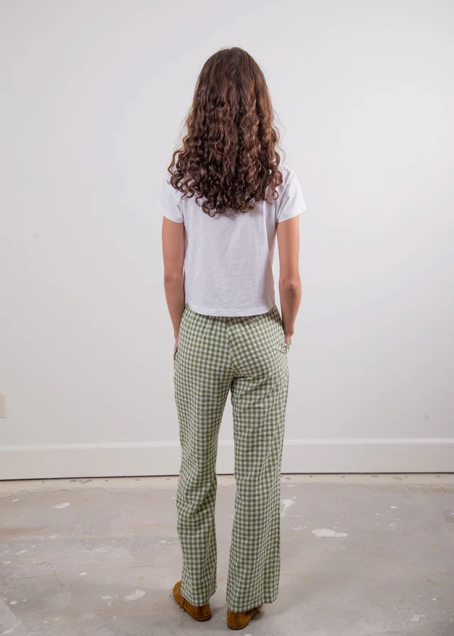 'The Perfect' Pant | Green Gingham