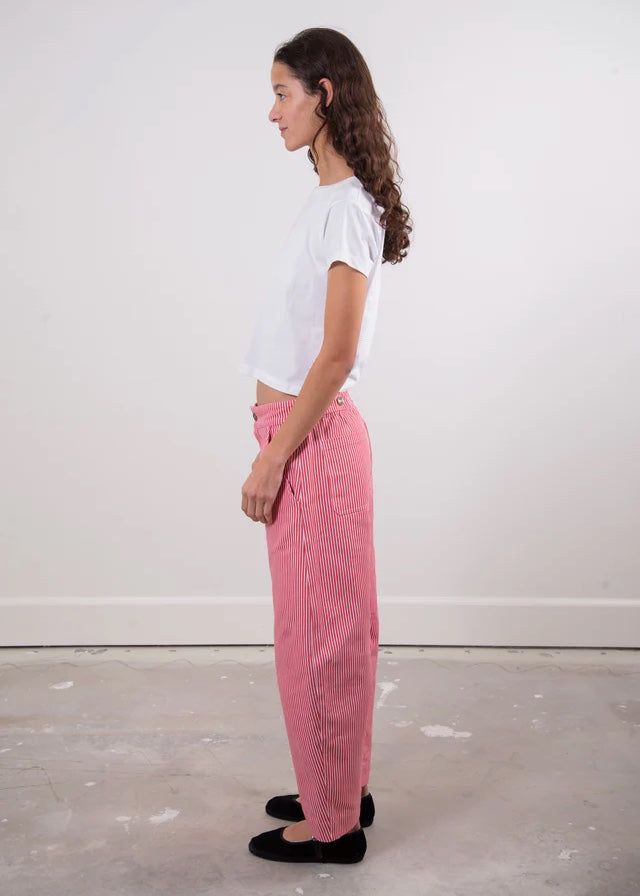 Daphne Striped Barrel Pants