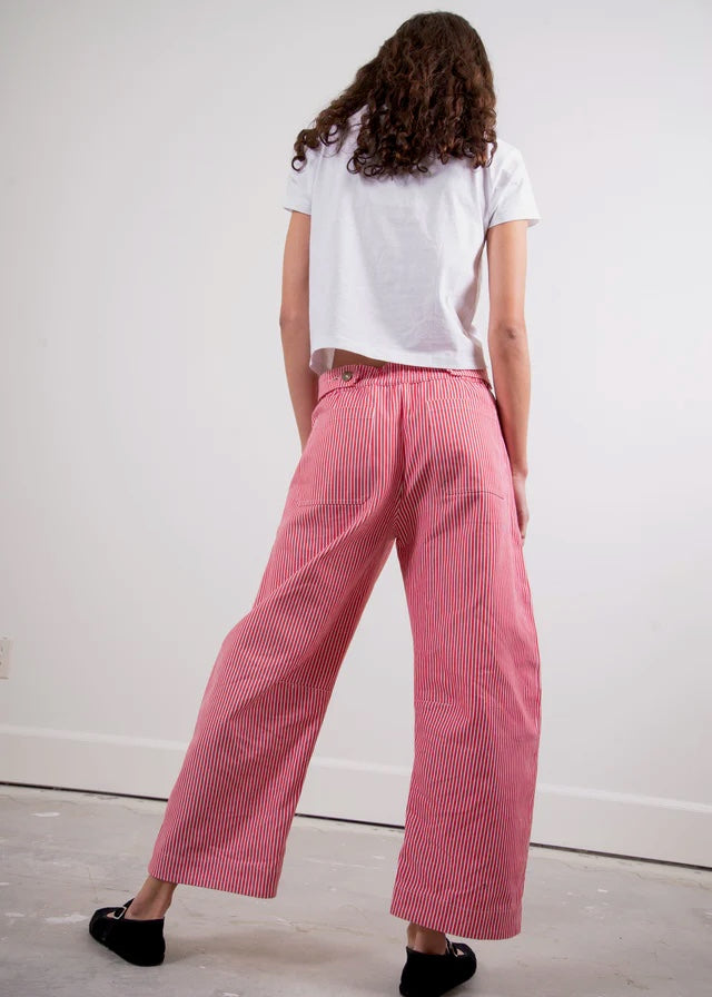 Daphne Striped Barrel Pants