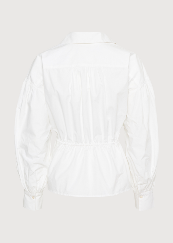 Valley Tie Poplin Shirt | White