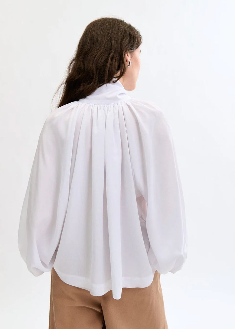 Bowie Reversible Blouse | White
