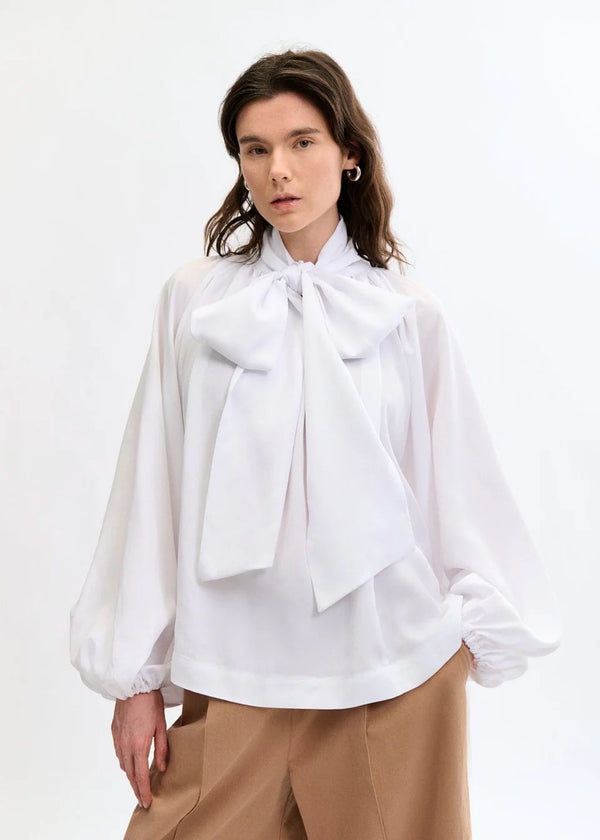 Bowie Reversible Blouse | White
