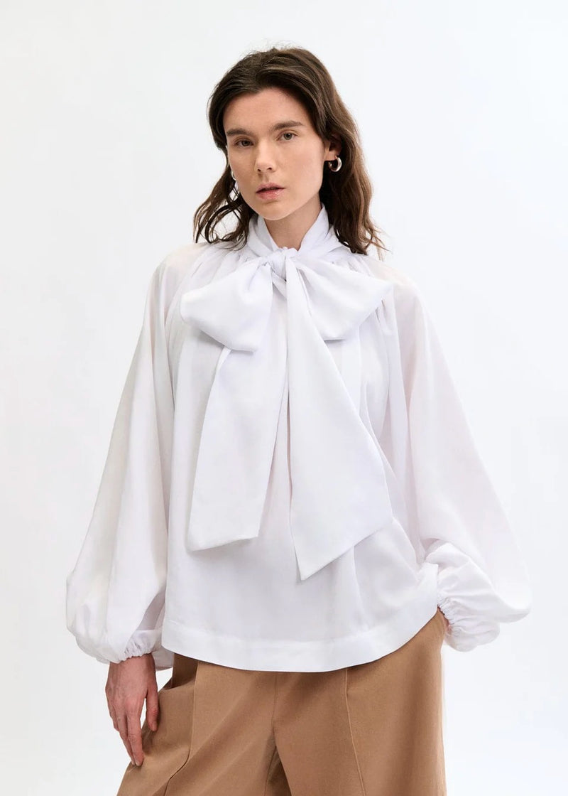 Bowie Reversible Blouse | White